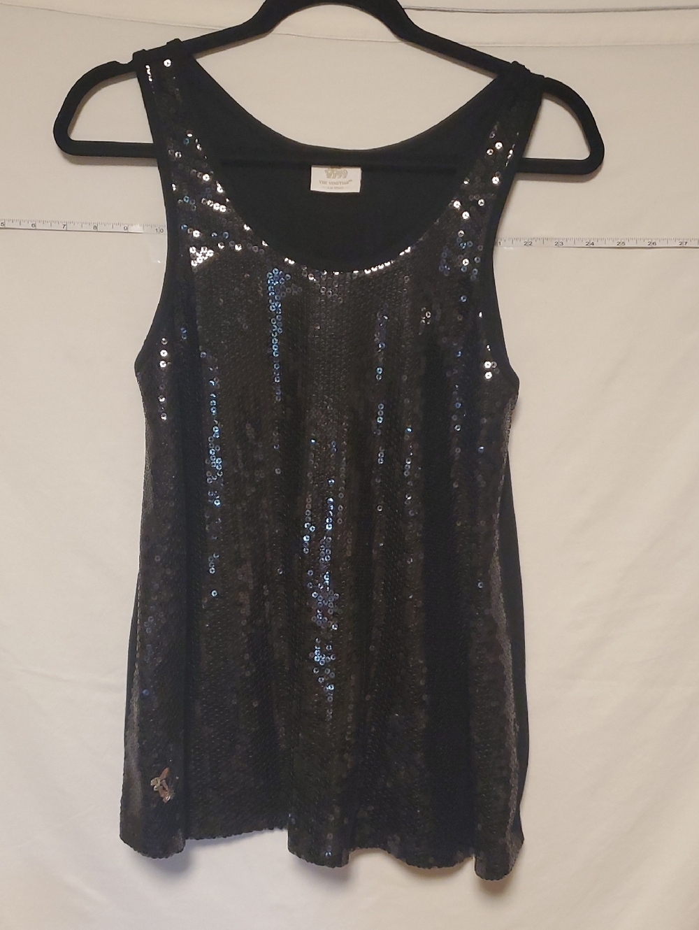 Venetian Hotel Las Vegas Sequin Tank Top With Silver Lion M